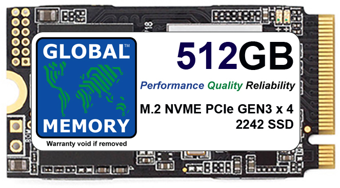 512GB M.2 2242 PCIe Gen3 x4 NVMe SSD FOR LAPTOPS / DESKTOP PCs / SERVERS / WORKSTATIONS 512GB M.2 2242 PCIe Gen3 x4 NVMe SSD FOR LAPTOPS / DESKTOP PCs / SERVERS / WORKSTATIONS